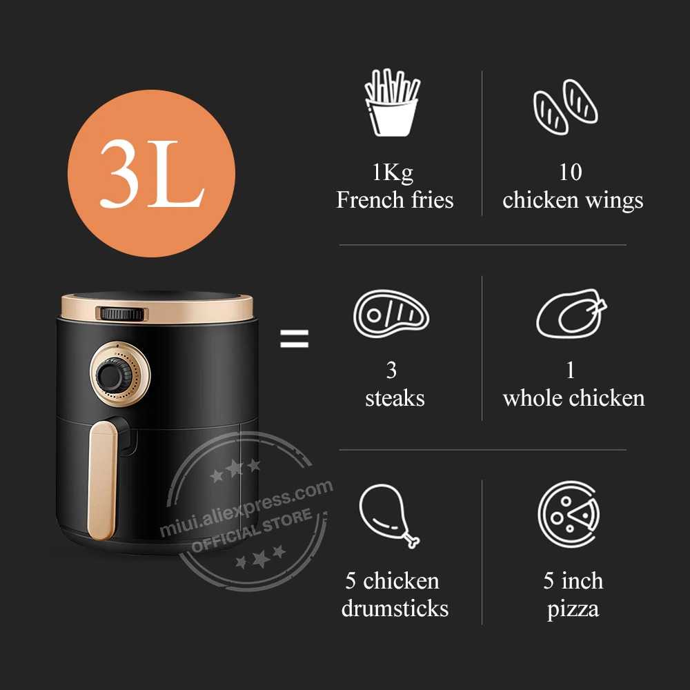 TD-AI01 MIUI Smart Air Fryer Mesin Penggoreng Tanpa Minyak 3 L - AF-8062