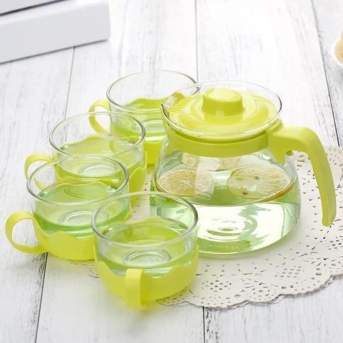 Teapot Set 5in1 / SUN GLASS TEAPOT TEKO SET TEAPOT
