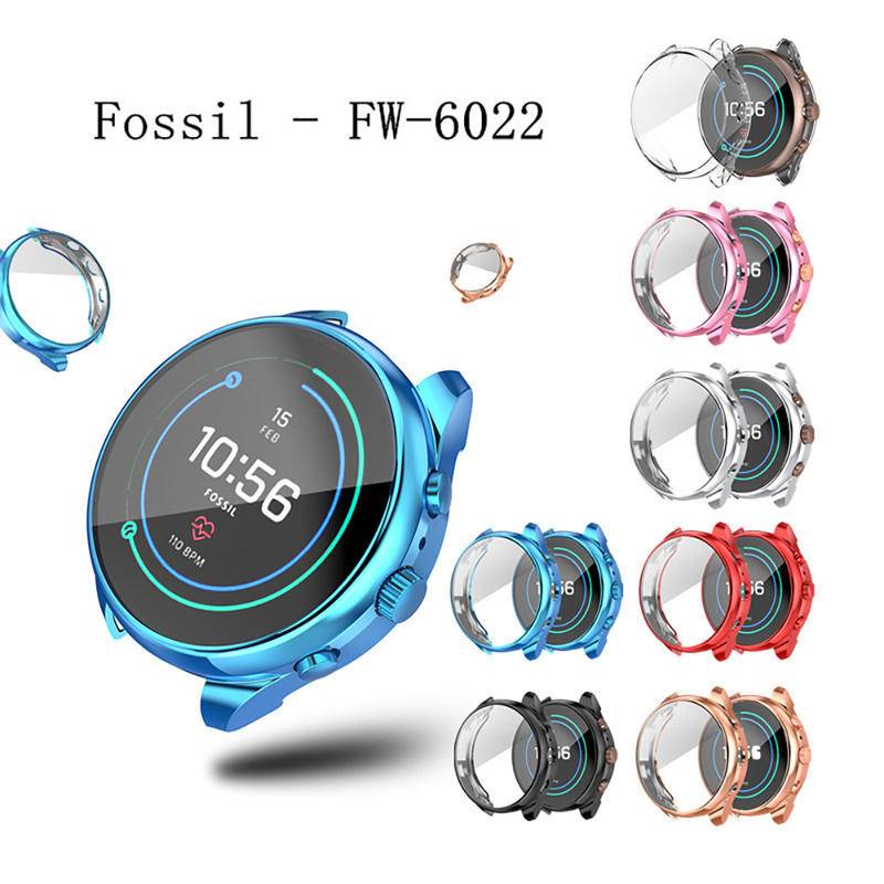 Case Pelindung Layar Smartwatch Fossil Watch Ftw6022 41mm Ftw-6022 Ultra Slim Bahan Tpu Untuk Wanita