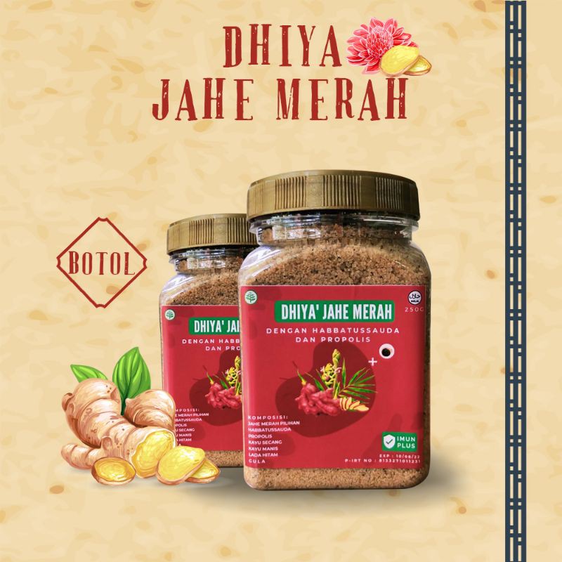 

DHIYA herbal - jahe merah (botol)