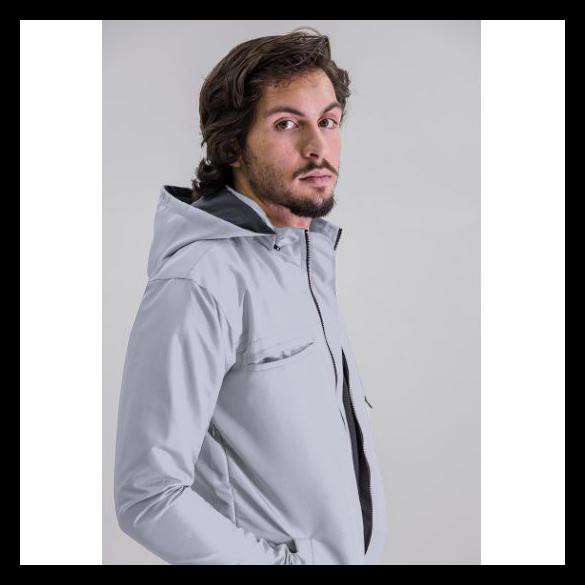 Ina Jaket Travel Ezio - Abu-abu Muda, S TERMURAH Kode 1127
