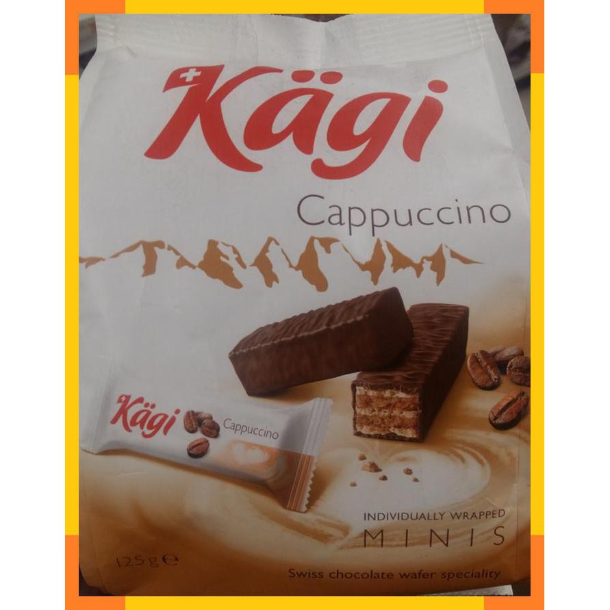 

Kagi | cappuccino | 125 g | product of swiss | chocolate wafer