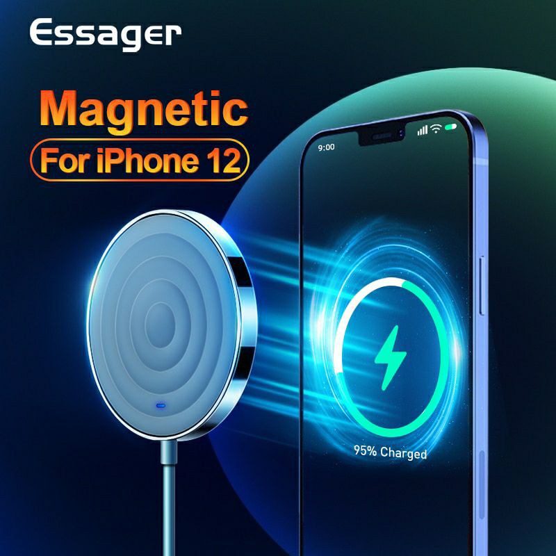 Pad Magnetic Wireless Charger Qi 15W untuk IPhone 12 11 ProMax