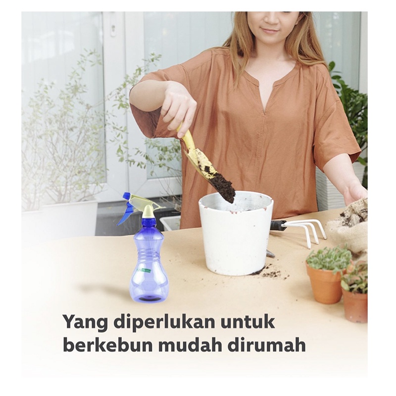 Kris Garden Spray Semprot Tanaman 330ml Blue Biru Desain Ergonomis Krisgarden Alat Siram Bunga Kebon Kebun Taman Tanaman Hias