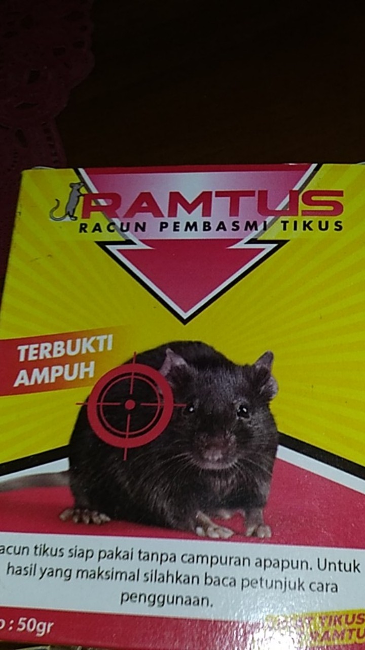 Ramtus Racun Hama Tikus Paling Ampuh Obat Pengusir Pembasmi Tikus Curut Mati Kering Tidak Bau 1 Pack