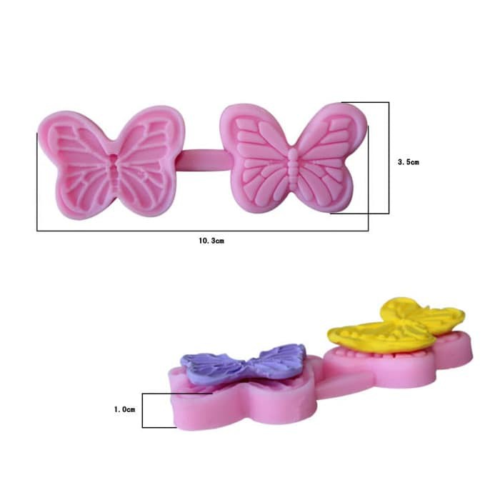 3D Silicon Mold Fondant Cake Decoration - Butterfly