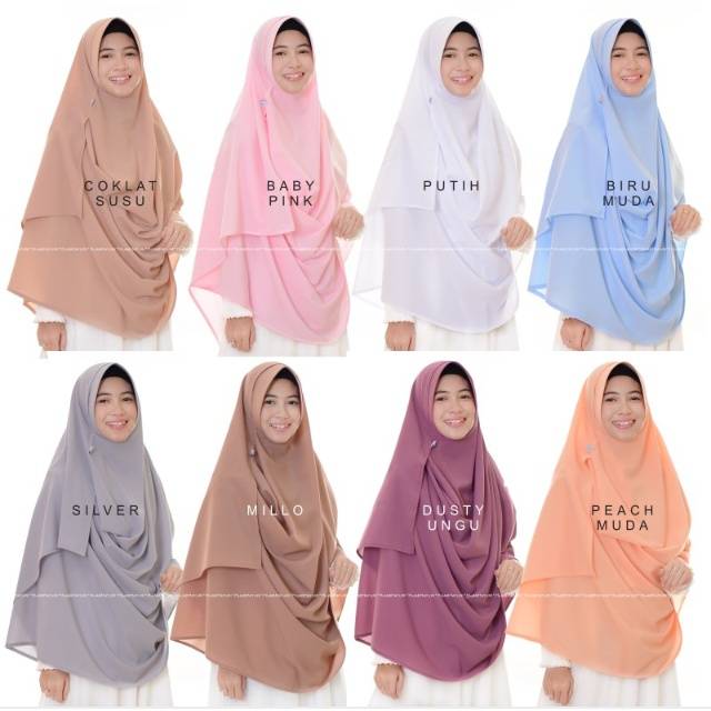 Pasthan/pasmina pad instan 2 LUBANG/ square pasmina instan wolfis