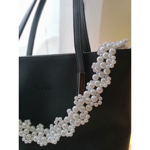 pearl bag strap tali tas mutiara