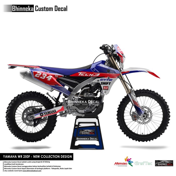 DECAL STICKER WR 250F TECH3