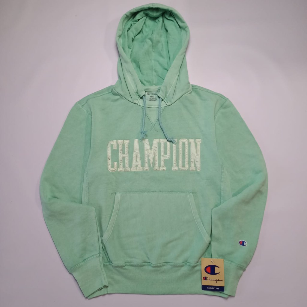 Hoodie Champion x Urban Outfitters Vintage Dye Green