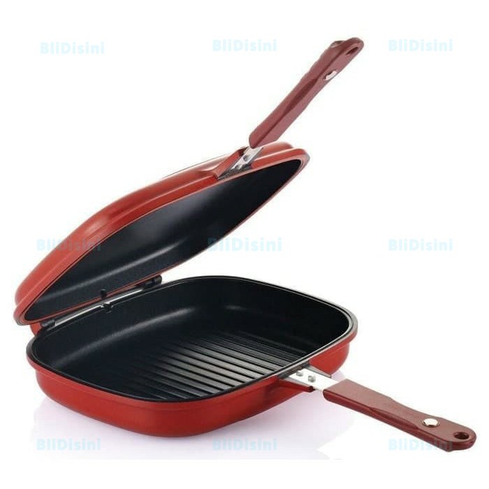 HAPPY CALL Double Pan 32 Cm Panci Grill Pemanggang Bolak Balik