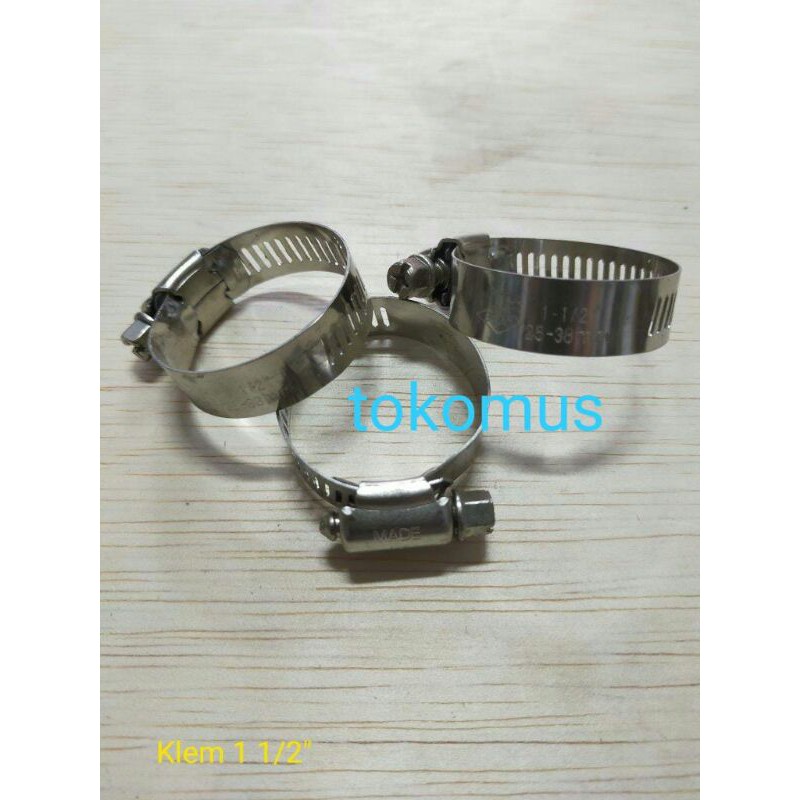 Klem Selang Stainless Steel/ Hose Clamp/Klem Gas 11/2 Inch