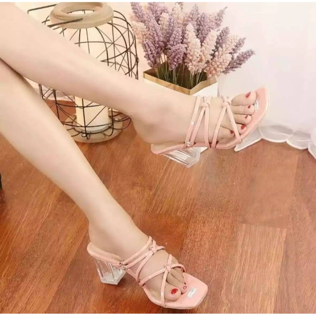 Malaika - Sandal Hak Kaca Evika-2