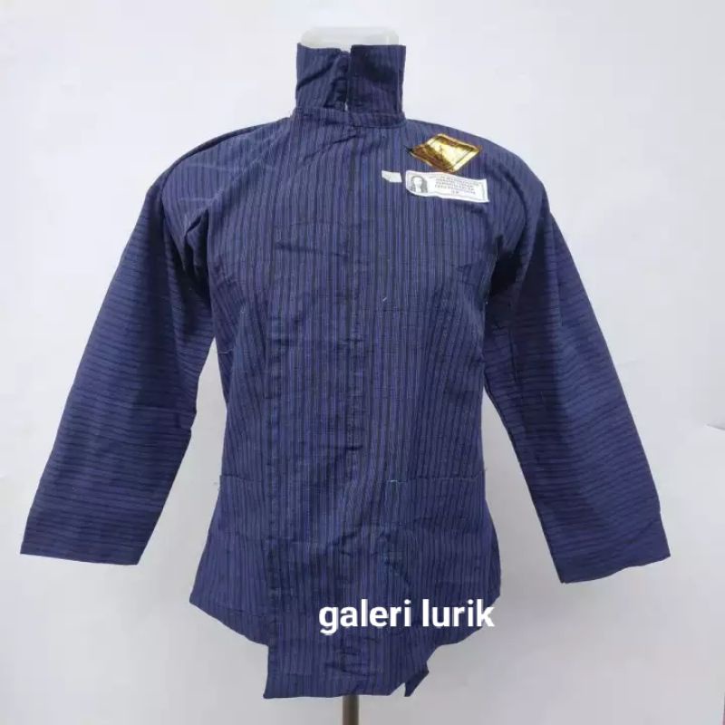 Baju Surjan Lurik Biru  Pria Dewasa/Baju Lurik Biru/Adat Jawa Khas Jogja Baju Peranakan