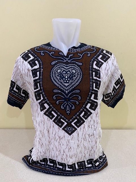 BAJU BATIK UJE DASAR PUTIH (REAL PICT) all sz