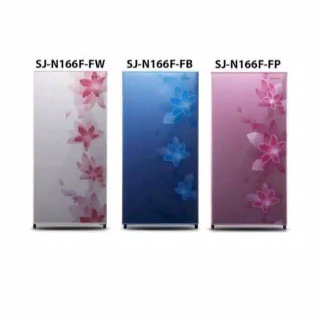 Jual Kulkas sharp 1 pintu dengan 3 pilihan warna putih biru pink gratis