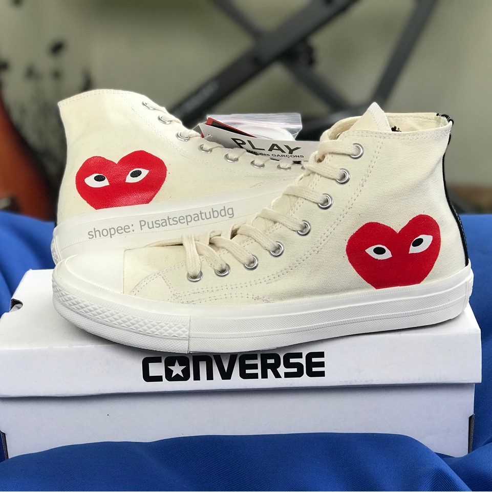 CONVERSE 70S PLAY CDG COMME DES GARCONS HIGH OFF WHITE