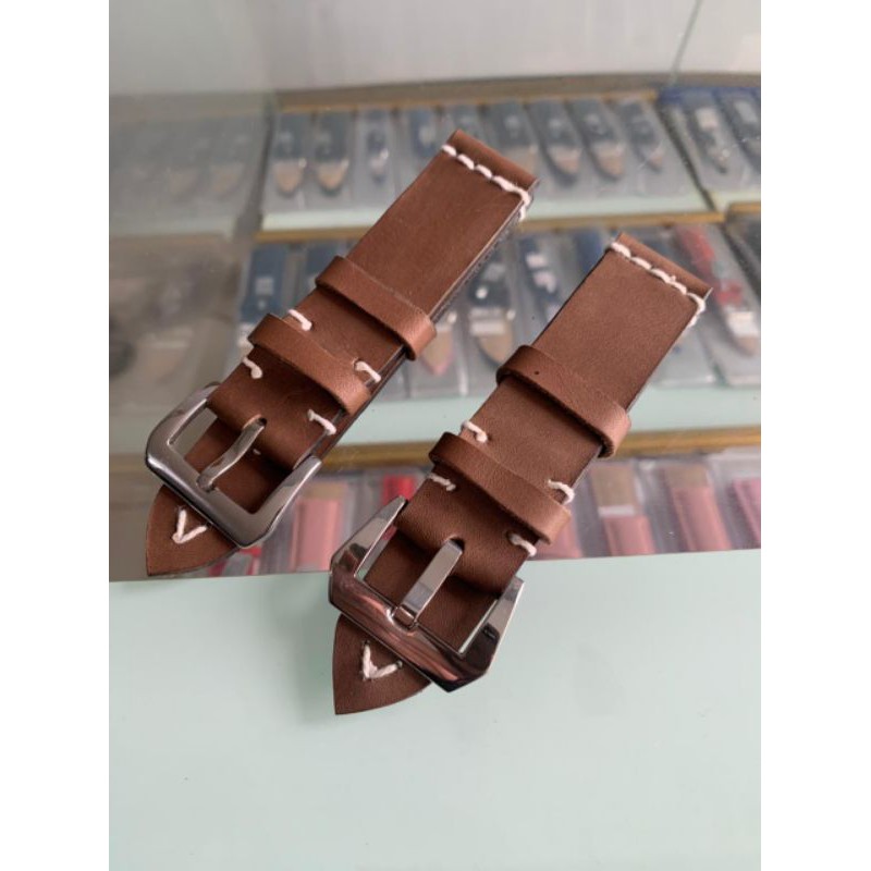 Strap Tali Jam Tangan Kulit Sapi Asli baha import crazy