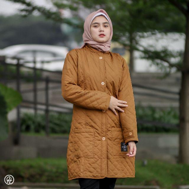 ⭐BUY 1 GET 2 GIFT⭐ HIJACKET® ORIGINAL BELVA JAKET MUSLIMAH FITROP-MARIGOLD