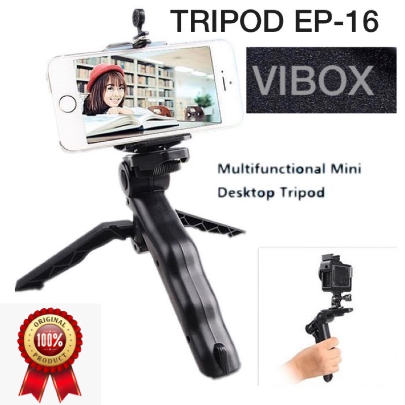 VIBOX TRIPOD PISTOL EP16 HOLDER PHONE STAND ALL IN 1 BISA JD TONGSIS MINI