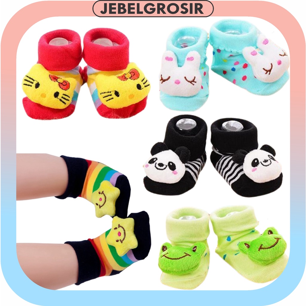 Kaos Kaki Sepatu Bayi Karakter 3D Lucu Kaos Kaki Anti Slip Import 375