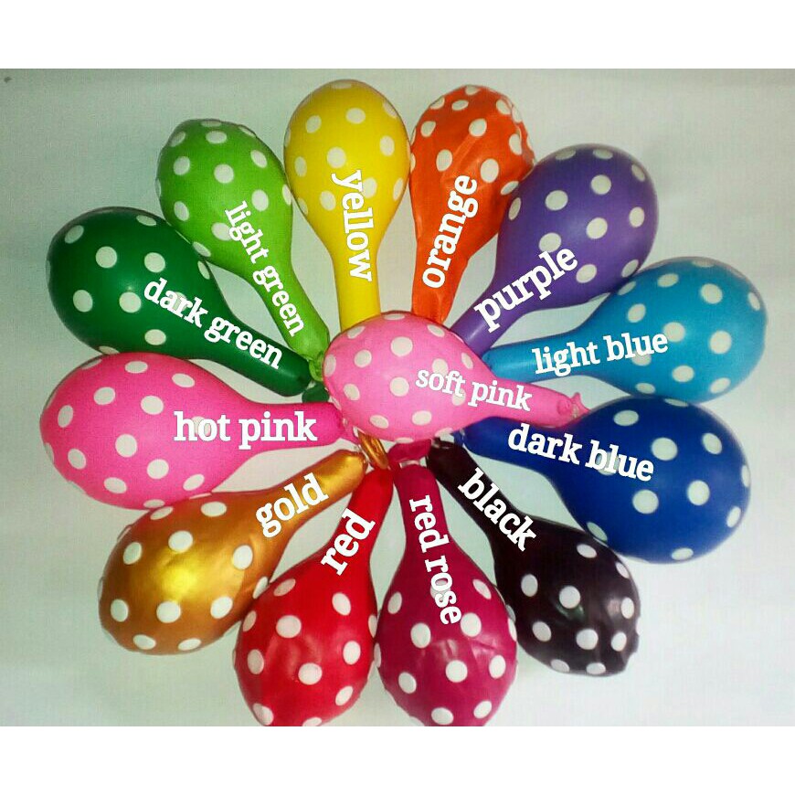 balon latex polkadot 12&quot; (isi 10)