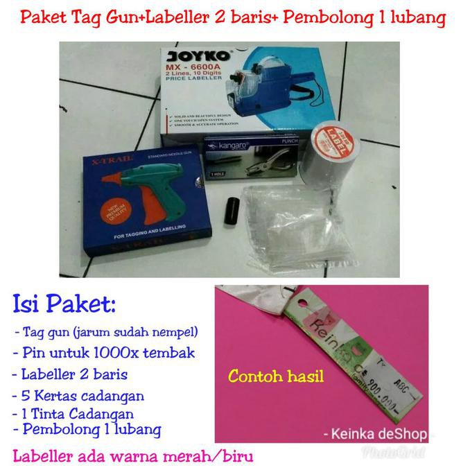 

Yang Dicari] Alat Tembak Label Bandrol Harga Labeller 2 Baris Tag Gun Pembolong