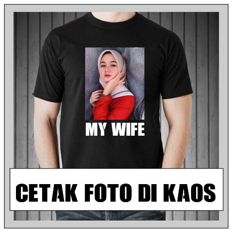 cetak foto kaos DEWASA lengan pendek