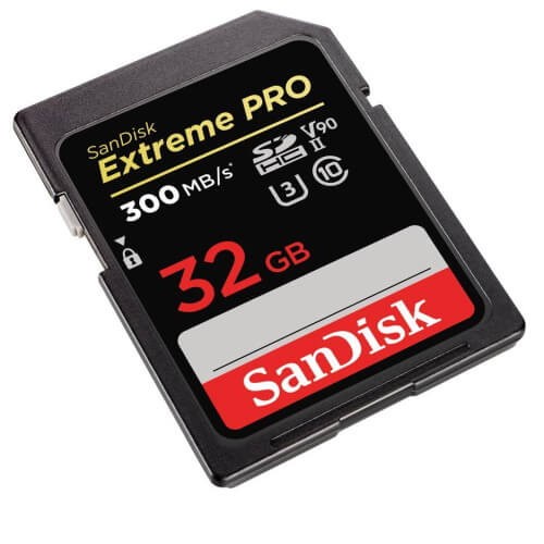 SD Card SanDisk Extreme PRO SDHC 32GB 300MB/s (SDSDXDK-032G-GN4IN)