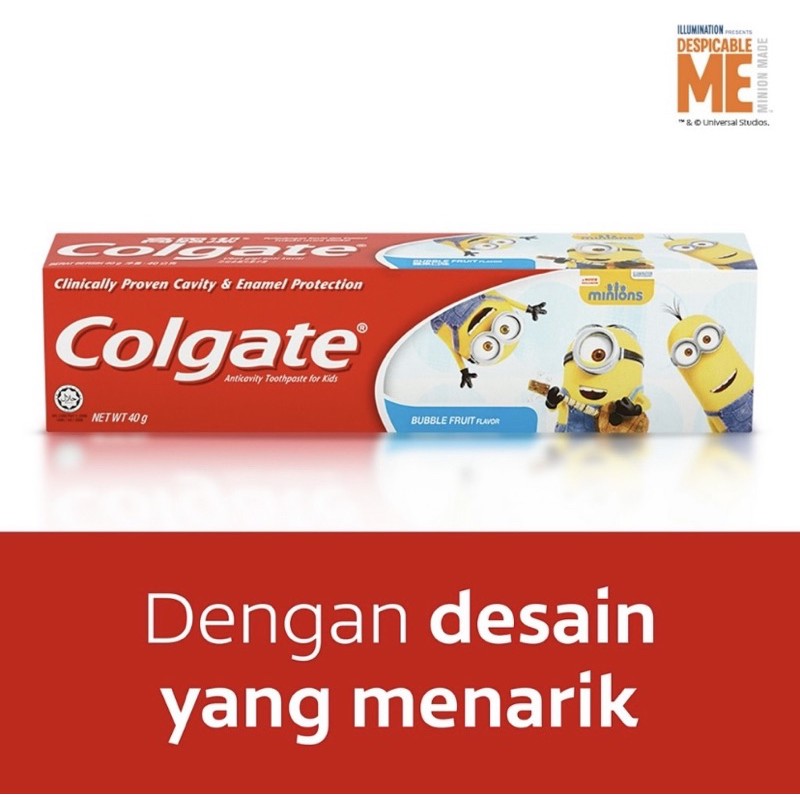 Colgate Kids Minion Toothpaste TERBARU Pasta Gigi Anak