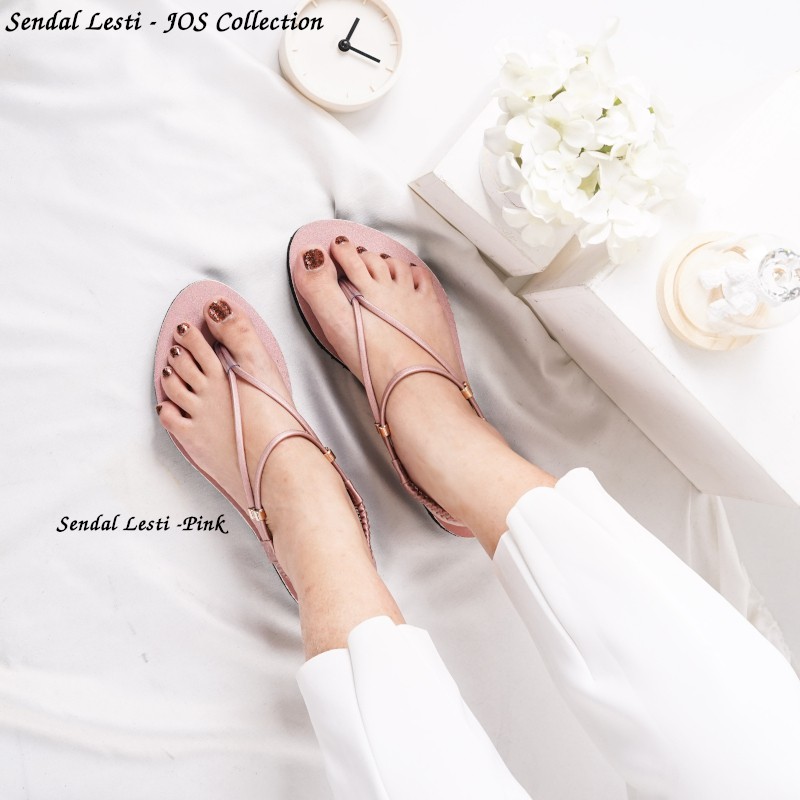 Sandal Wanita Tali Belakang Alas Karet -  Lesti by JOS Collection