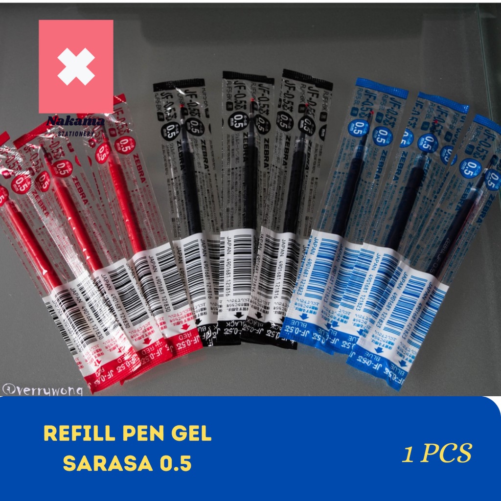 

Refill Pen Gel Zebra Isi Gel Pen Sarasa 0,5mm