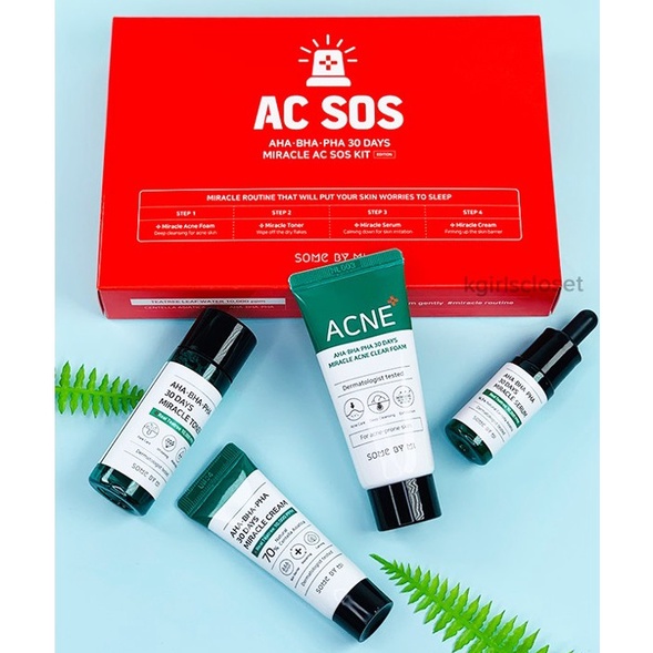 [BPOM] SOMEBYMI AHA BHA PHA 30DAYS MIRACLE AC SOS KIT (4 Items)