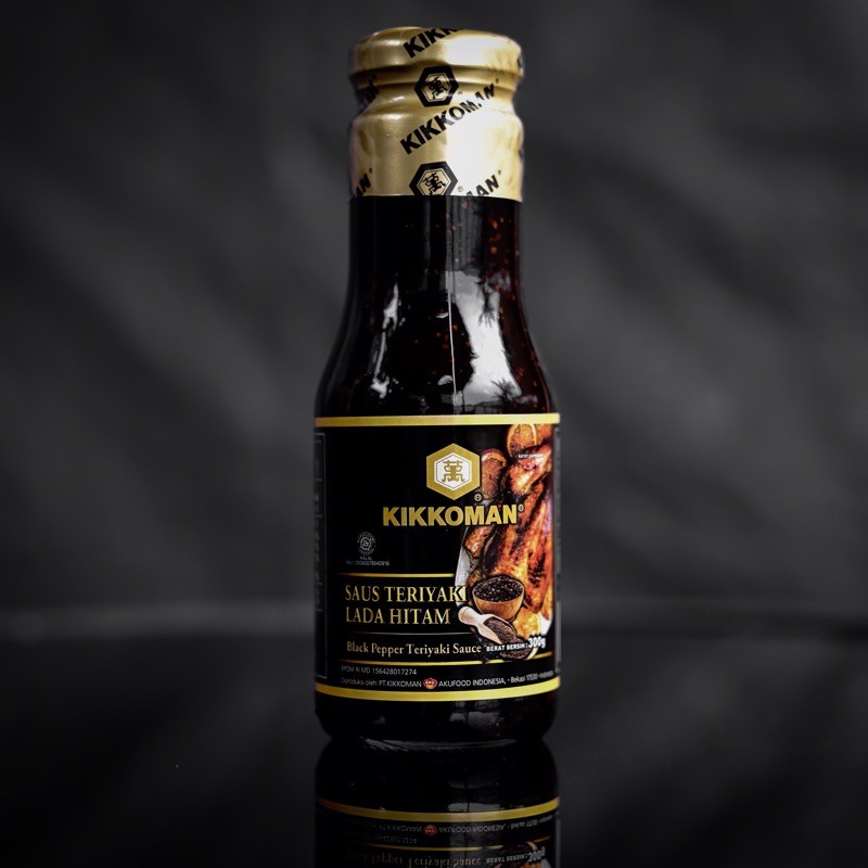 

Kikoman Black Pepper Teriyaki Sauce | Saus Teriyaki Lada hitam 300 Gram