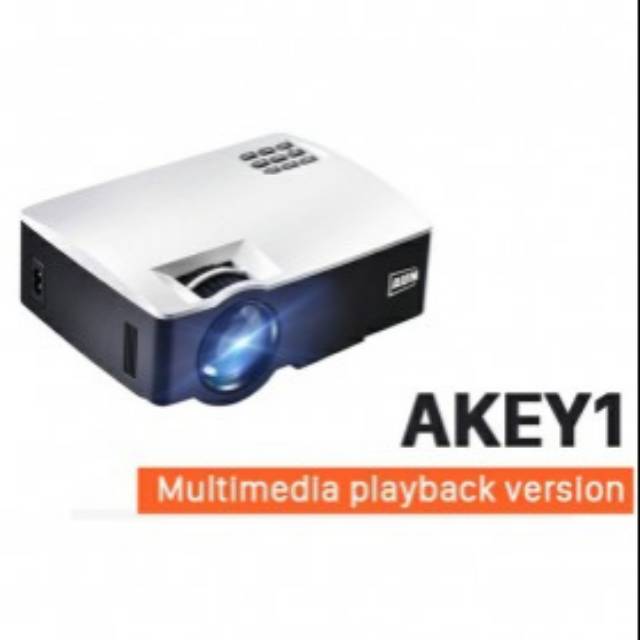 AUN AKEY1 Proyektor 1080P 1800 Lumens HDMI - White QVPJ03WH