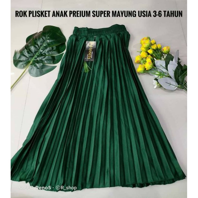 Rok Plisket Anak Premium Import Prada