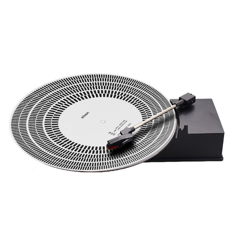 btsg LP Vinyl Record Turntable Phono Tachometer Calibration Strobe Disc Stroboscope Mat 33 45 78 RPM