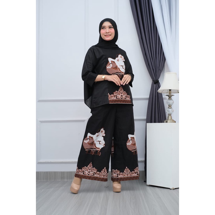 SETELAN SET KULOT BATIK WANITA KEKINIAN