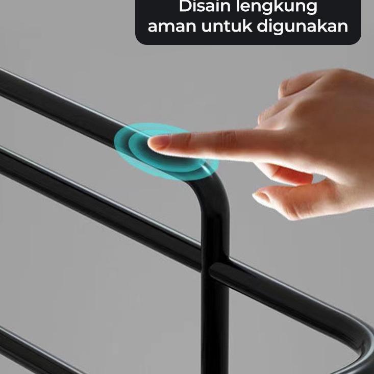 Top Now Dejavu Rak Dapur Rak Sudut Kamar Mandi Tempel Dinding Keramik Besi Serbaguna Rak Sabun Kamar Mandi HRM135 Rak Kamar Mandi