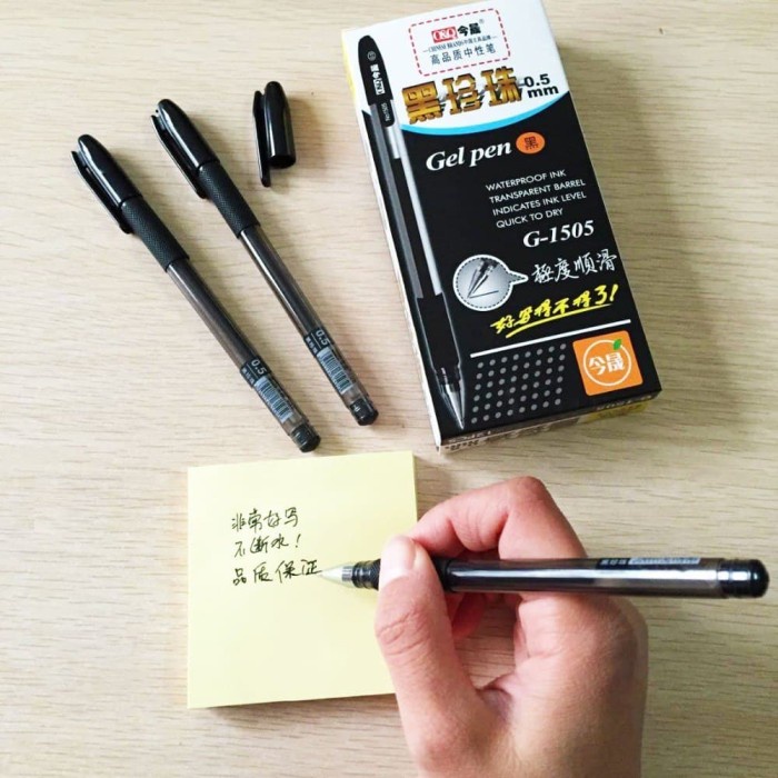 

BAHAN BERKUALITAS GEL PEN PENA JEL PULPEN GEL O&Q G-1505 0.5MM BAHAN BERKUALITAS