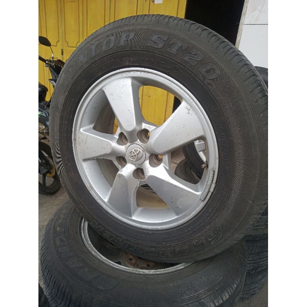 Oem rush ring 16 lebar 6,5 pcd 5x114 ET50 Ban Dunlop 215 65 r16