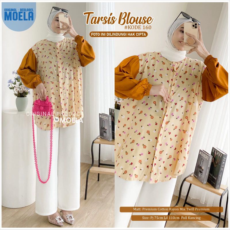 TARSIS BLOUSE LD 110cm // ATASAN WANITA ORIGINAL BERLABEL // BY MOELA-6