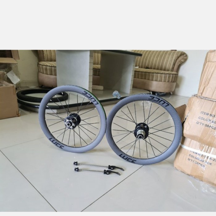 Wheelset 349 LUCE Carbon motif size ukuran 16 plus