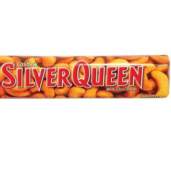 

(BIG SALE) ..!>. 505NVI SILVER QUEEN Cashew Milk Chocolate 33 Gr - Cokelat Coklat Kacang Mede