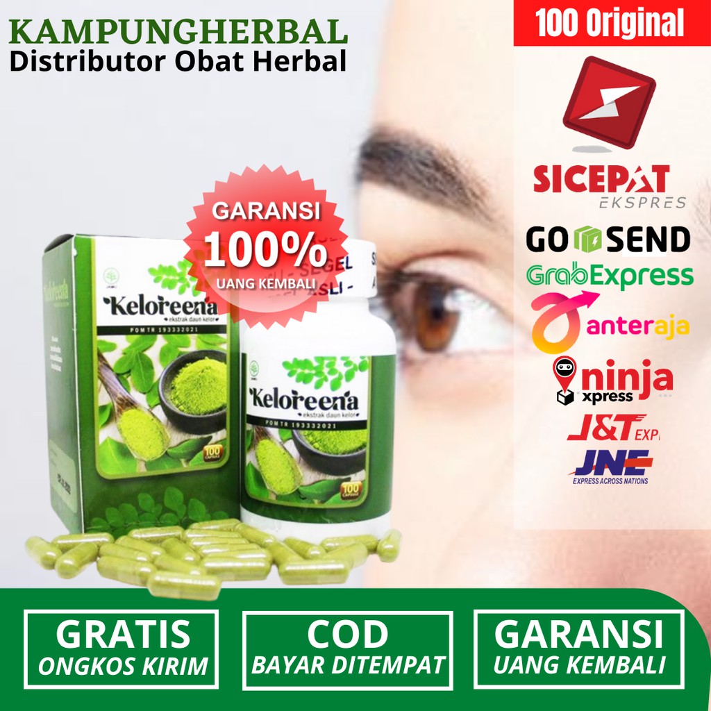 Obat Syaraf Retina Lepas_Retina Sobek_Retina Rusak_Tanpa Operasi_Keloreena Ekstrak Daun Kelor BPOM