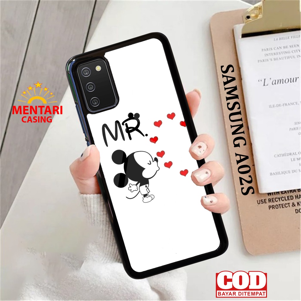 Case SAMSUNG A02S CASING SAMSUNG A02S [ COUPLE MICKEY ] Mentari casing case hp kondom hp case custom