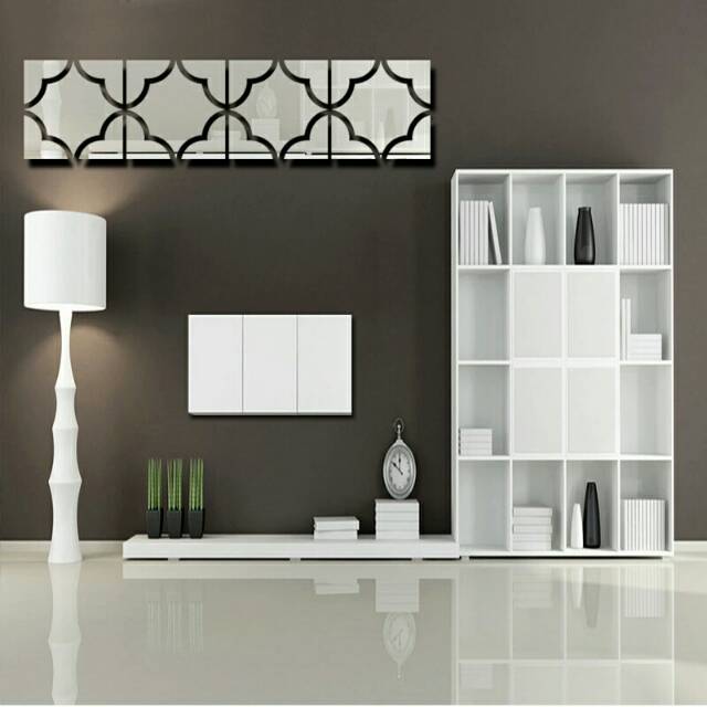 Dekorasi rumah wallstiker mirror kaca