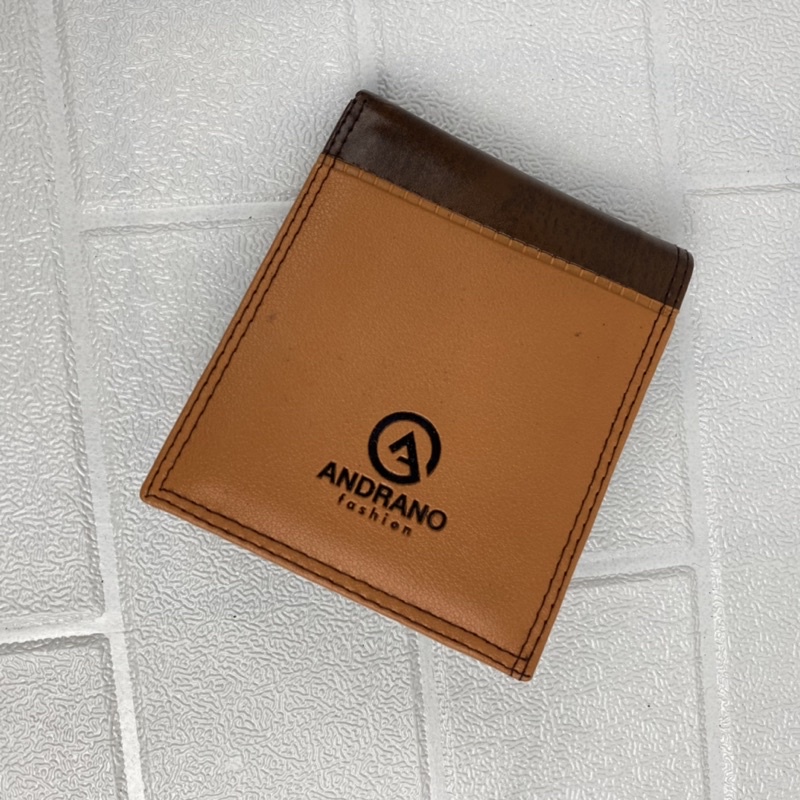 DOMPET PRIA KULIT SINTETIS DOMPET PRIA MURAH MERIAH DOMPET PRIA LIPAT KOMBINASI DOMPET COWOK BAHAN SINTETIS