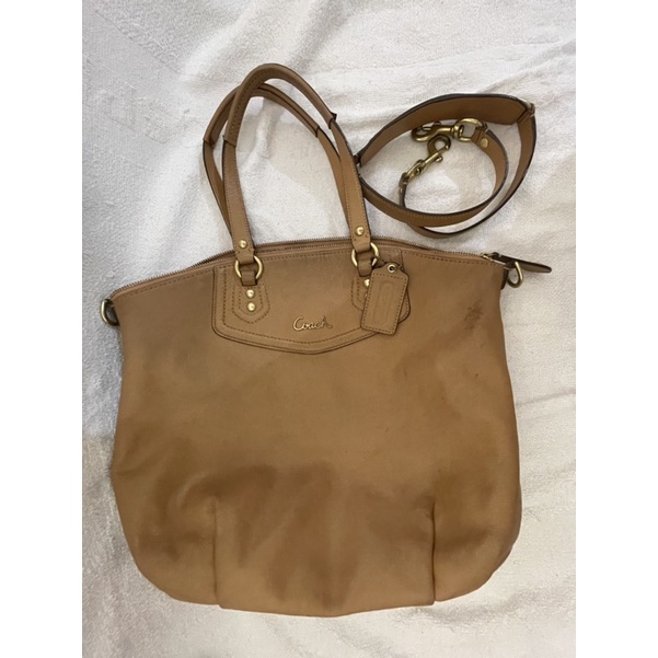 preloved coach ashley leather satchel