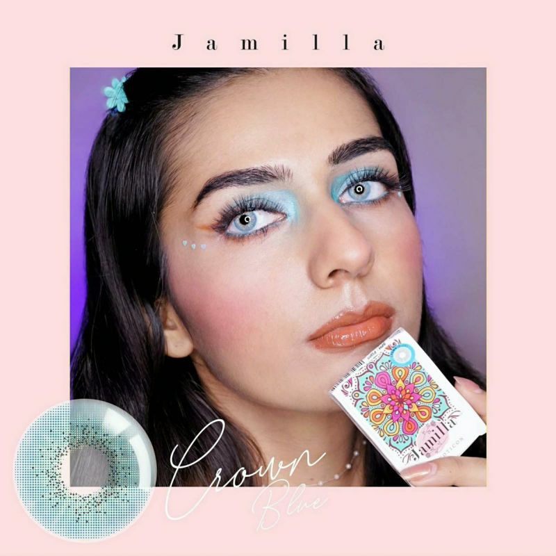 Softlens X2 JAMILLA 14.5 MM CROWN BLUE MINUS -0.50 S.D -6.00